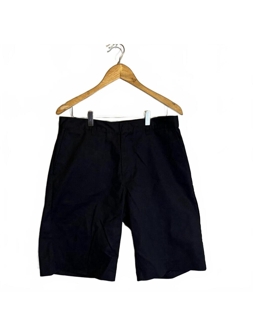 Dickies Work Shorts Relaxed Fit Navy Mens 34W/12L Poly/Cotton Zip Fly